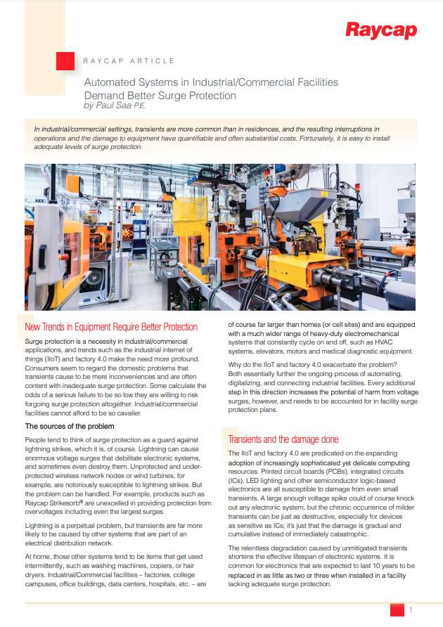 SPD Uniquely Engineered Industrial Surge Protection